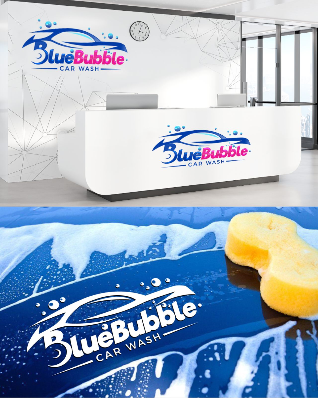 Blue Bubble Banner