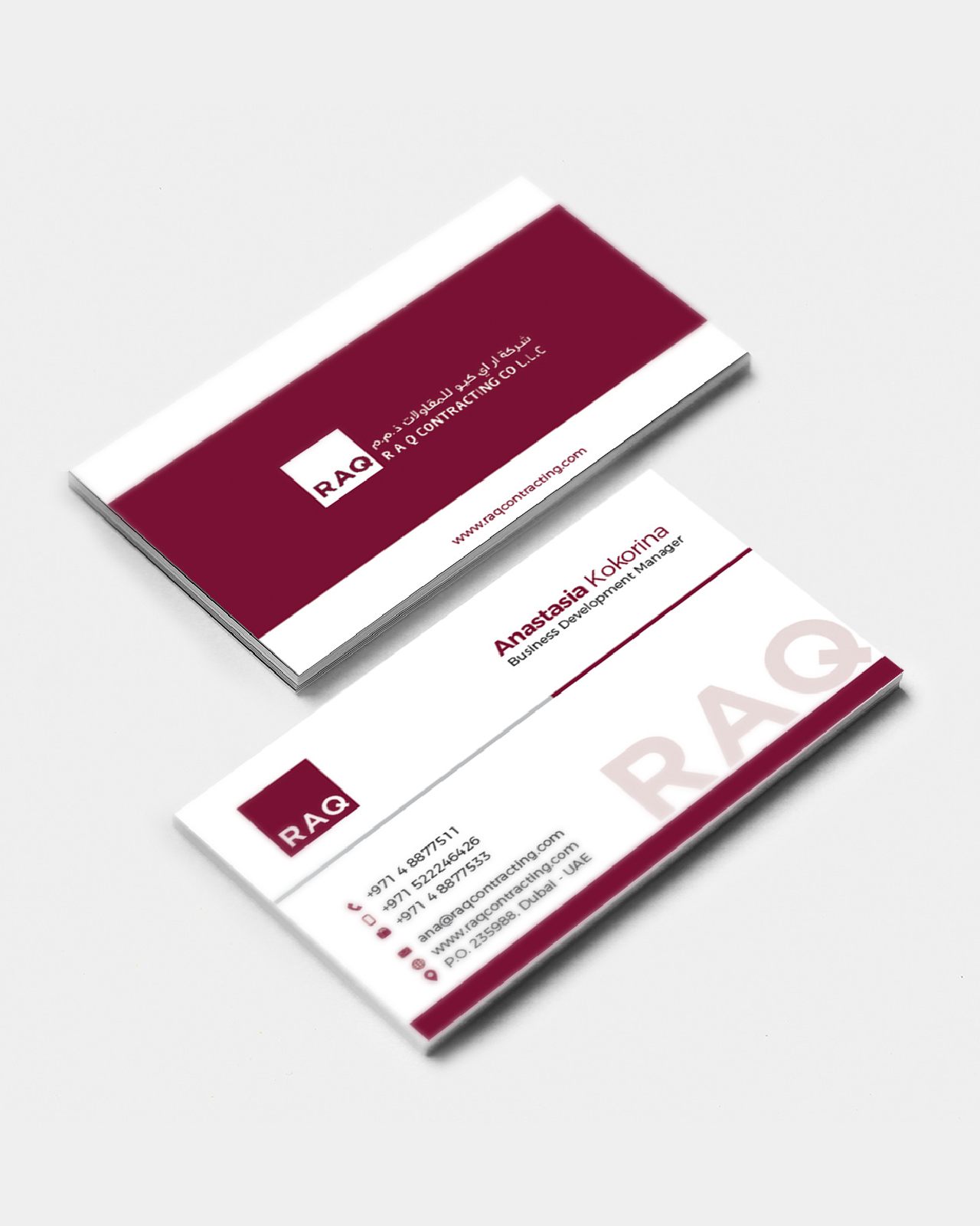 RAQ LLC Business Card