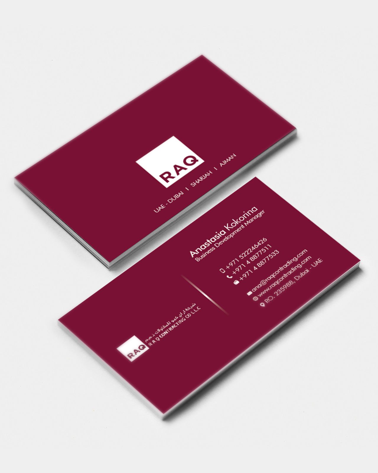 RAQ LLC Business Card